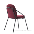 chaise de jambes en métal de secours de salon moderne de design